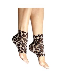 Gel Heel Sleeve - Fabric and Gel Leopard Print 